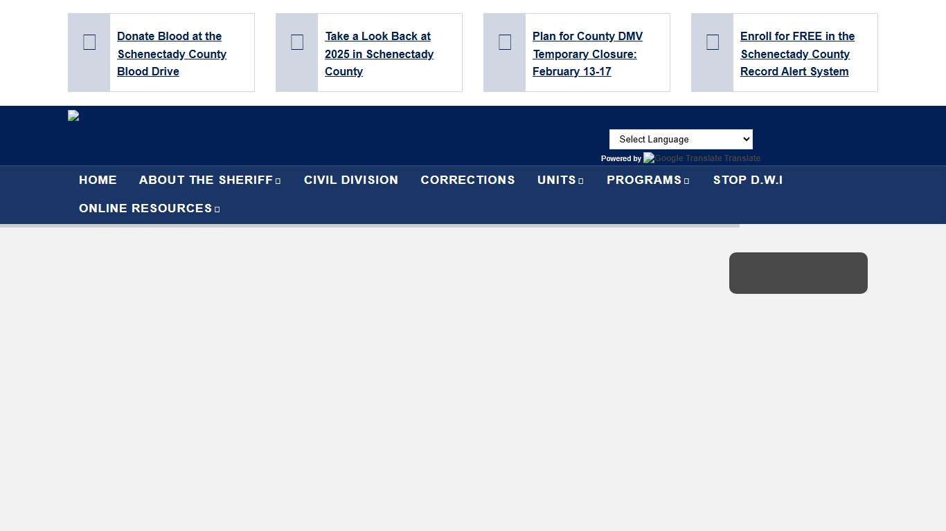 Schenectady County Sheriff's Office Schenectady County